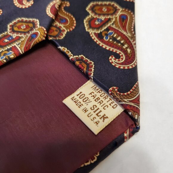 Liberty Of London Silk Paisley Tie - Picture 4 of 4